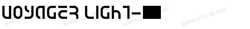 Voyager Light字体转换